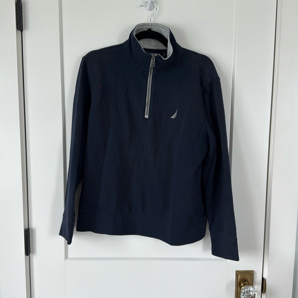 Men’s Nautica quarter zip in navy